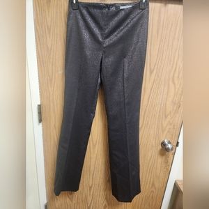 Bill Blass brown Metallic details evening dressed pants  Sz 2/S
